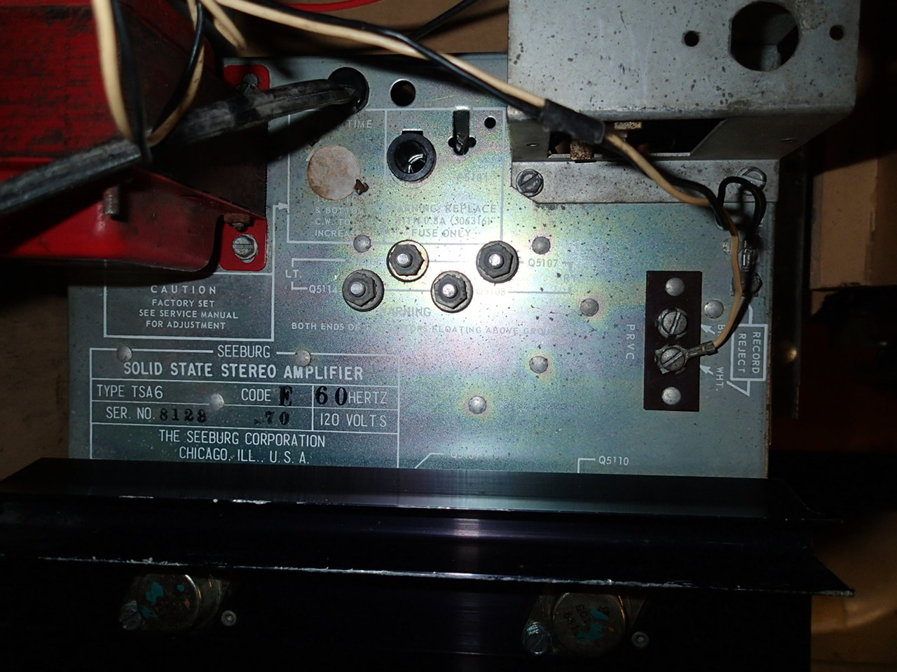 TSA6 Amp Label in my SE100 Goldenjet.JPG